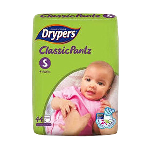 Tã quần Drypers Classicpantz S 44 miếng (4 - 8kg)