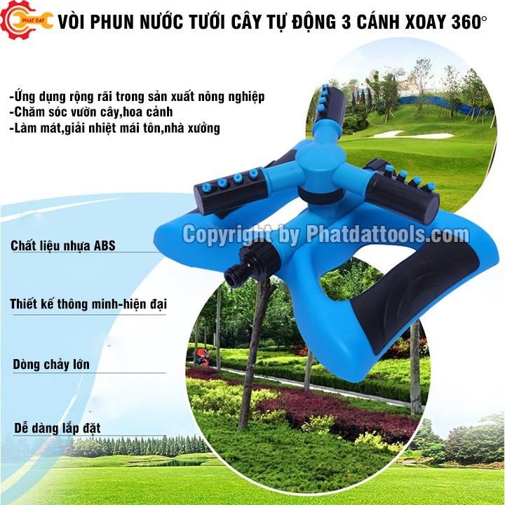 Vòi Phun Nước Tưới Cây Tự Động 3 Cánh