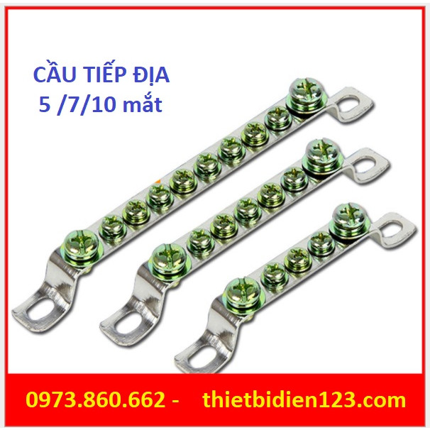 Cầu đấu tiếp địa 5 mắt, 7 mắt, 10 mắt - Thanh đồng đấu tiếp địa loại tốt