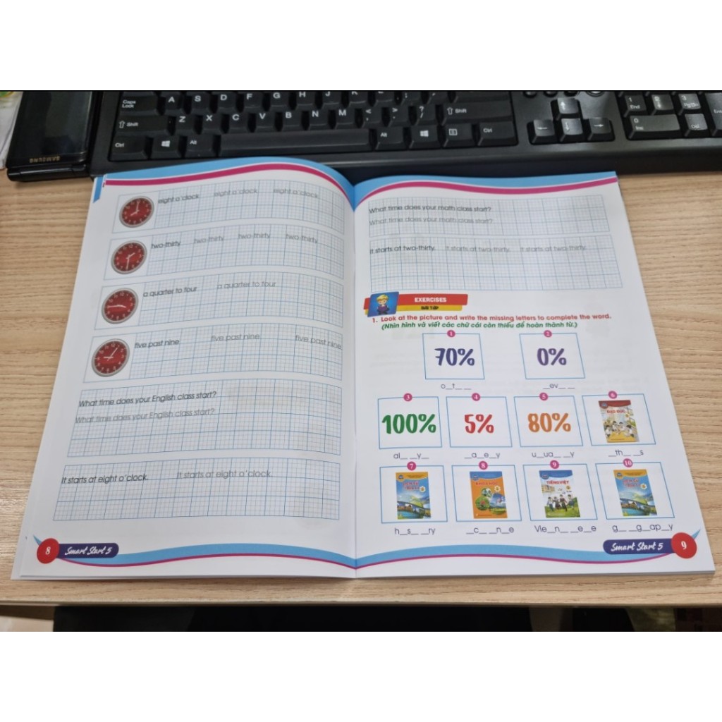 Sách - em luyện viết tiếng anh và nhớ từ vựng smart star 5 (bám sát sgk i-learn smart start 5) - HA