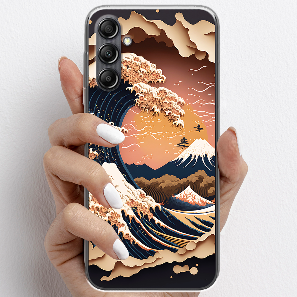 Ốp lưng cho Samsung Galaxy A14 nhựa TPU mẫu Sóng biển