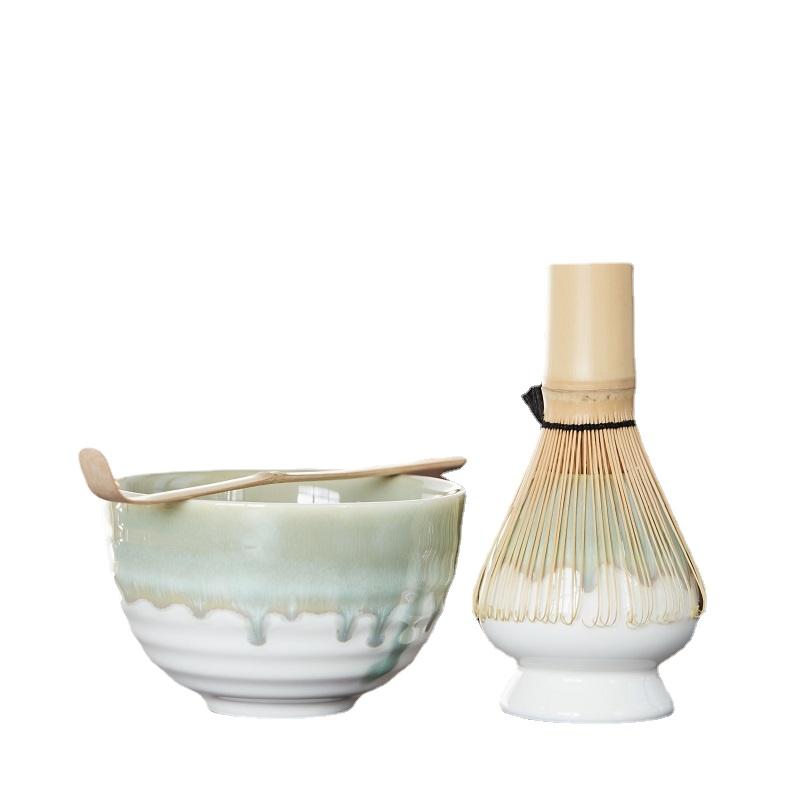 MCJ Mới 1-4 Máy Tính Bộ Ấm Trà Nhật Tre Matcha Đánh Muỗng Ceremic Matcha Bát Đánh Giá Đỡ Trà Matcha bộ