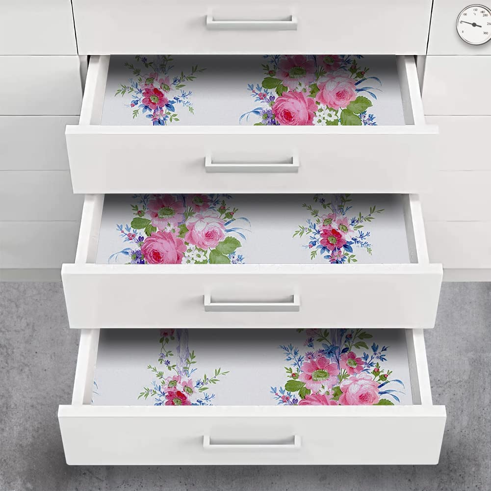 Combo 10 mét giấy dán tường, decal dán tường trang trí nhà cửa ĐÓA HOA SANG TRỌNG khổ 45cm