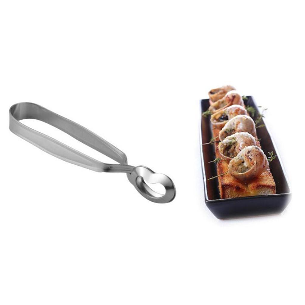 2x Escargot / Snail Tongs Stainless Steel Heavy Kitchen Cooking Utensil