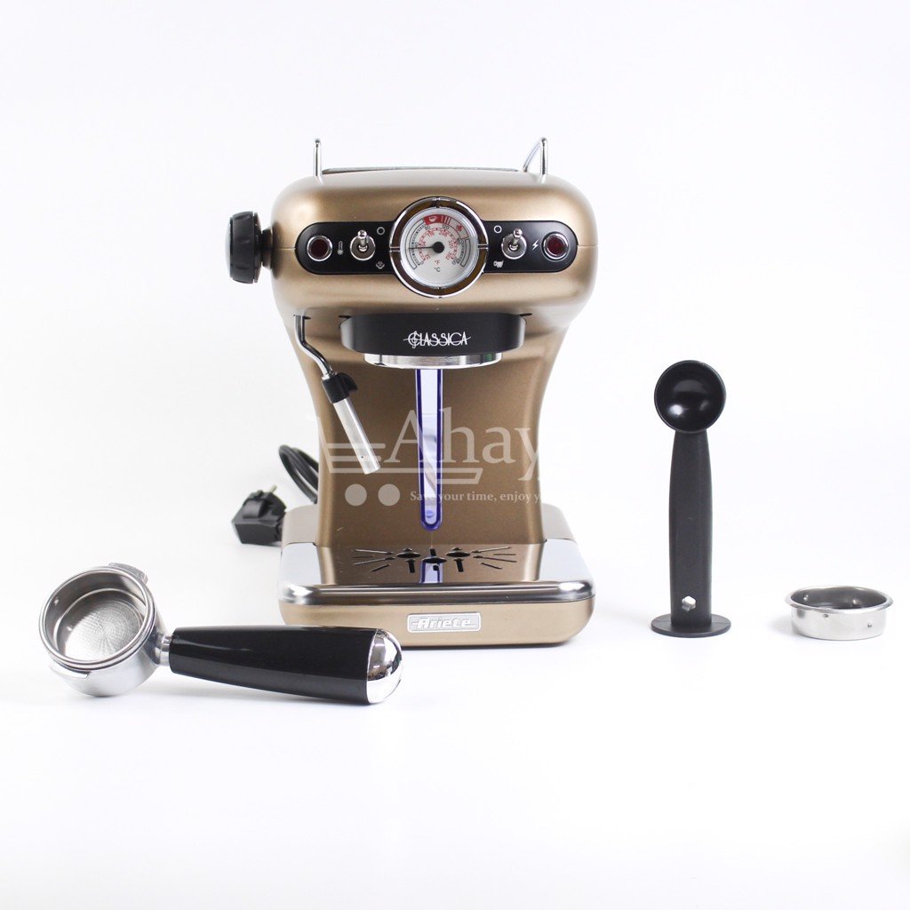 Máy pha cà phê Ariete Espresso Mod 1389 cổ điển 0.9l - Italia - Hàng Chính Hãng