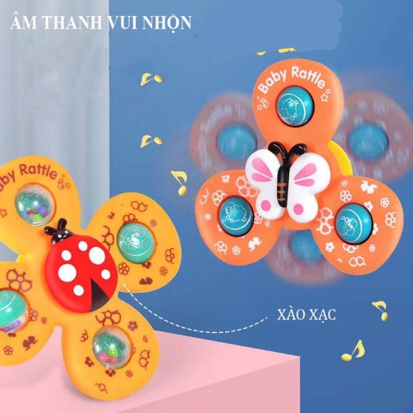 ️MẪU MỚI NHẤT 2022️ ĐỒ CHƠI SET 3 CON QUAY SPINNER HÌNH CÔN TRÙNG VUI NHỘN VÀ AN TOÀN CHO BÉ