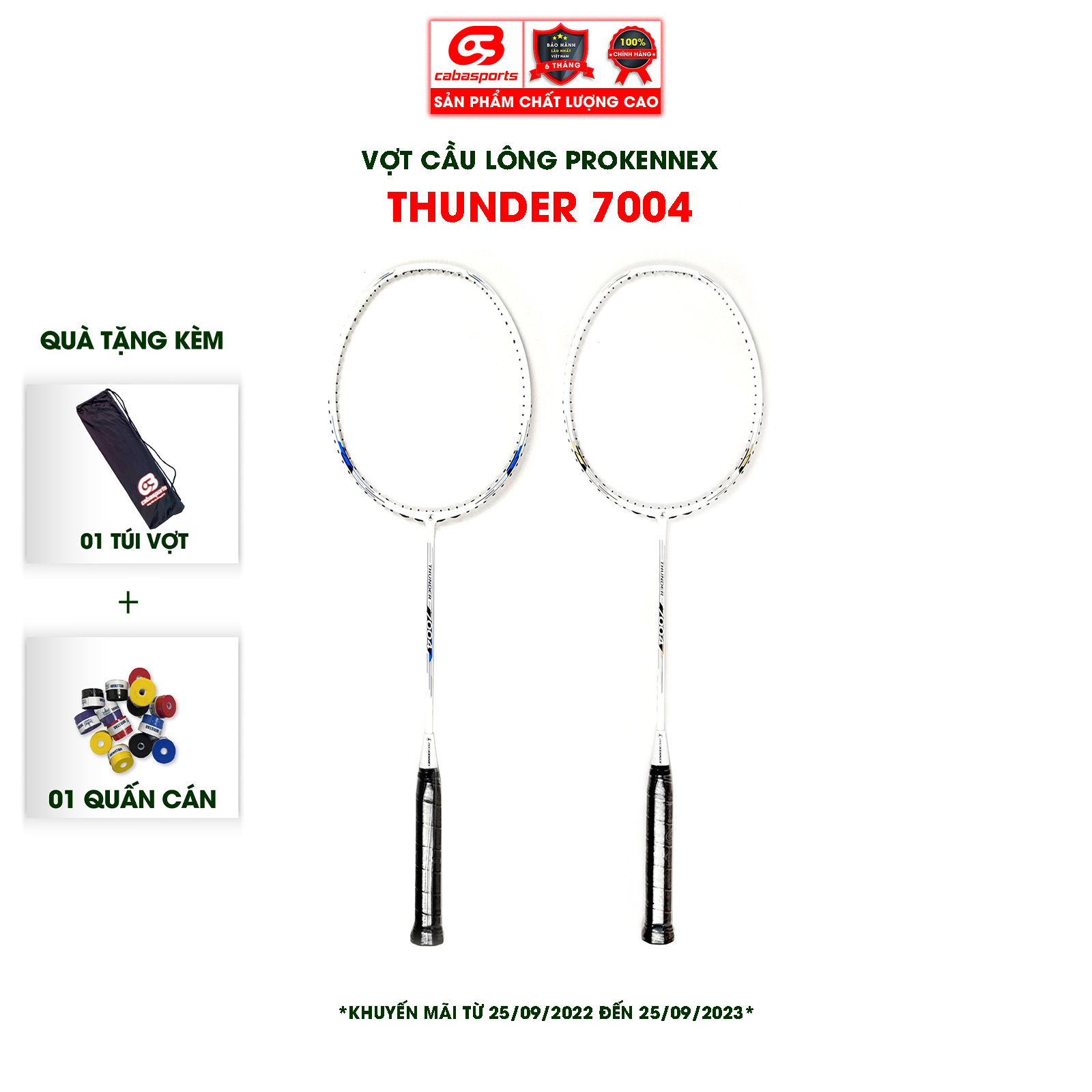 Vợt cầu lông Prokennex THUNDER 7004 chính hãng giá rẻ chuyên công (1 CÂY)