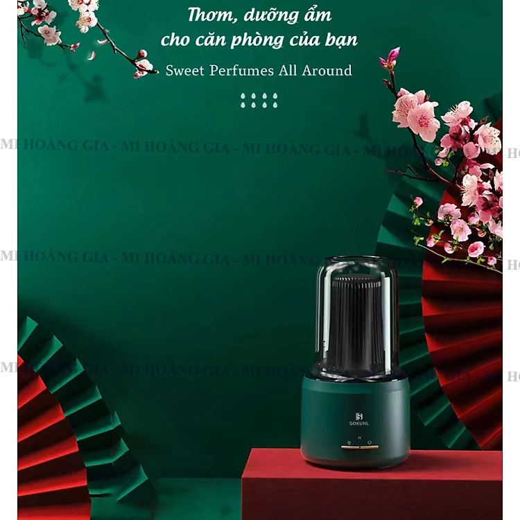 Máy phun sương tạo độ ẩm xông tinh dầu Xiaomi SOKUNL S508 - Hàng nhập khẩu
