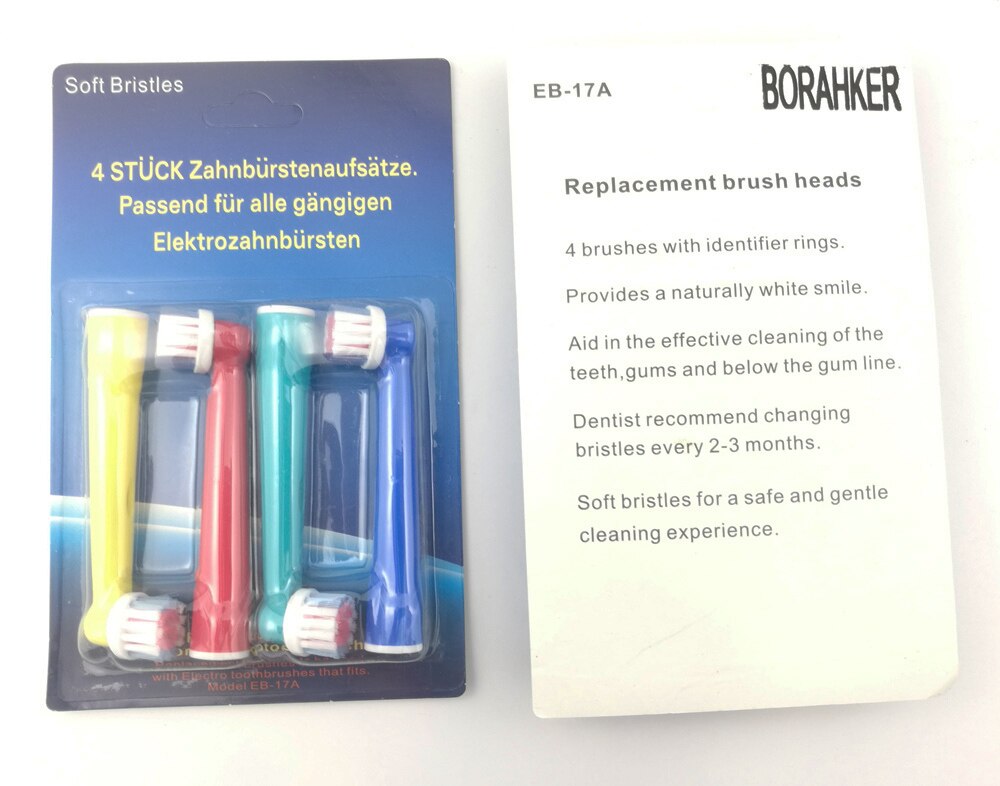 Bộ 4 Đầu Bàn Chải đánh răng  điện EB-17A - Cho Răng Ê buốt - cho máy Oral–B - Xuất xứ: Đức