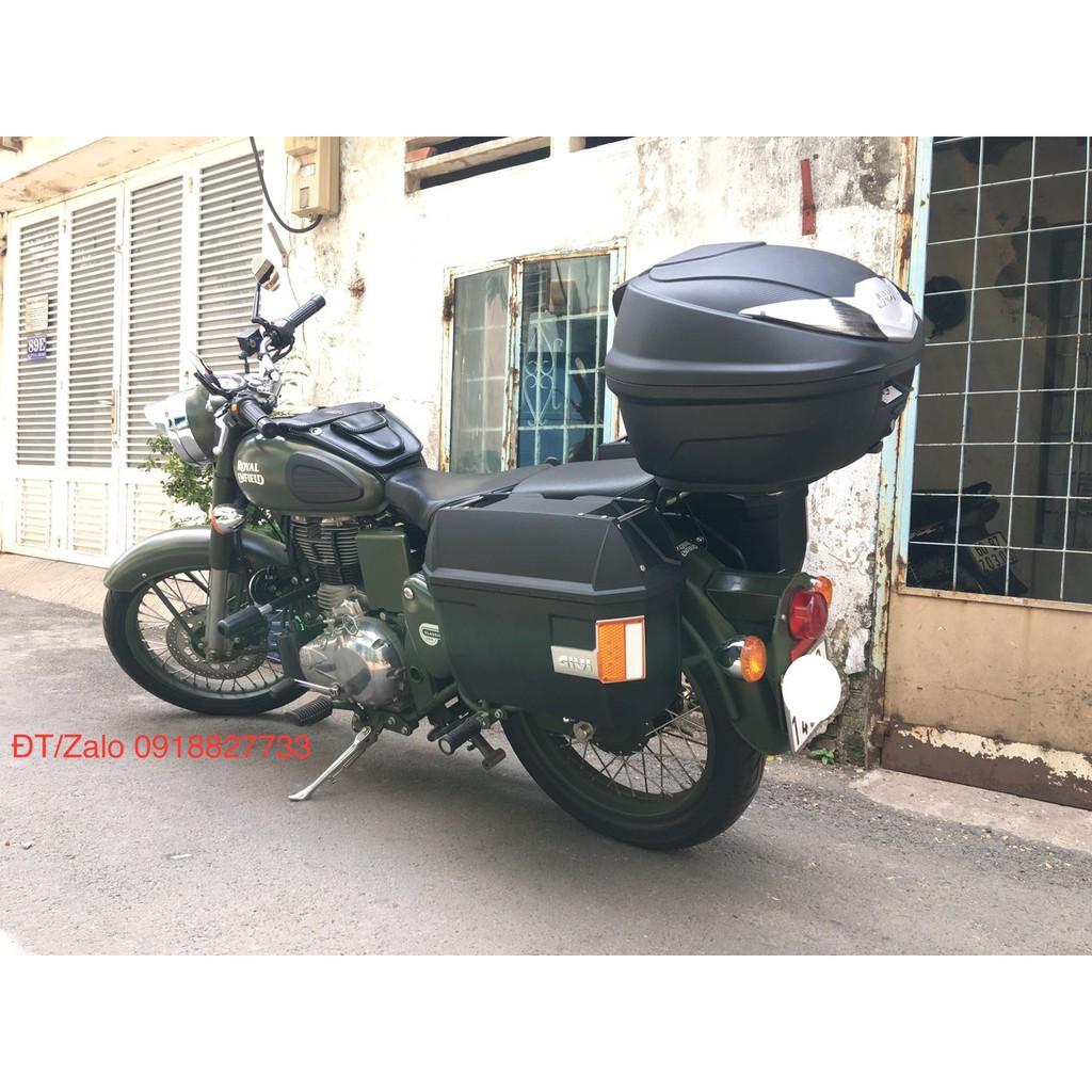 Cặp thùng hông Givi E23NS_OR kèm baga cặp hông SBL2000, hàng Givi chính hãng, bảo hành 2 năm