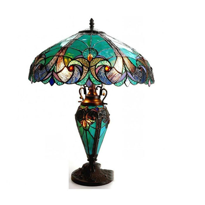 Đèn bàn cao cấp kiểu dáng Tiffany copper
