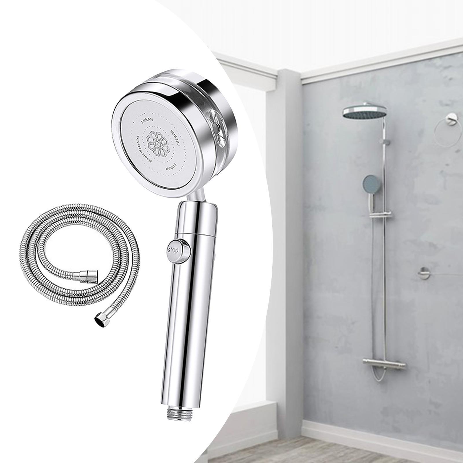 High Pressure Handheld Shower Head for Bathroom Silver