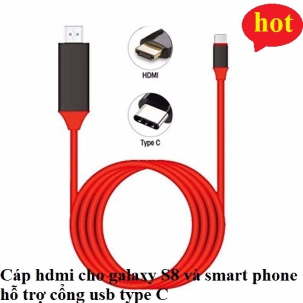 Cáp HDMI cho điện thoại Galaxy S8 và Smart Phone hỗ trợ cổng USB Type C