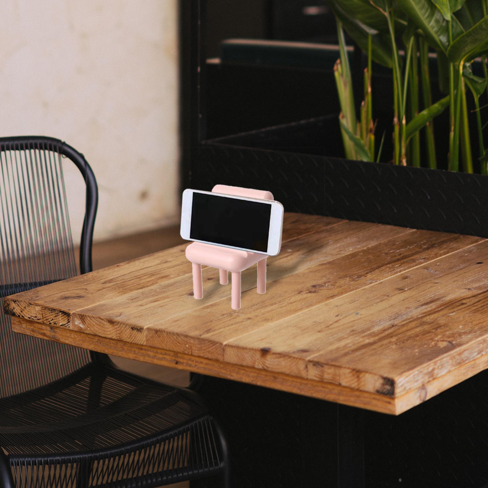 Chair Phone Holder Smartphone Ornaments Cradle Desktop for Home 3x