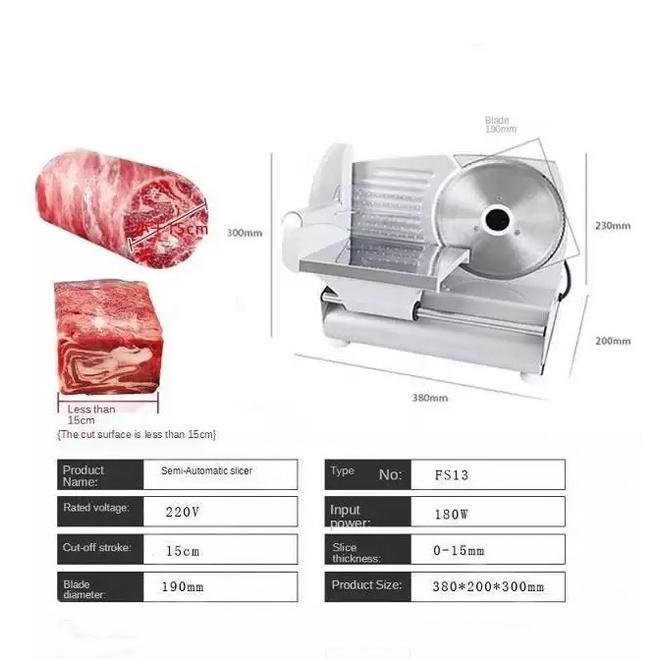 Máy Cắt Thịt Nhanh Cooper Meat Slicer 220V 150W (Đạt chuẩn 3C, CE) - hàng cao cấp