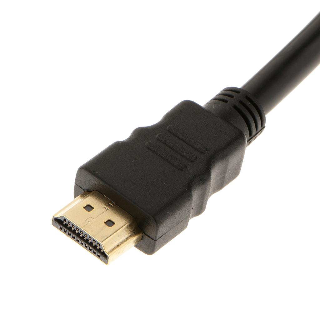 1.5M   Male to 3 RCA Audio Video AV Component Cable Adapter Gold Plated