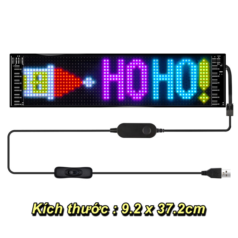 Màn Hình Chạy LED Dán Trên Kính Ô Tô Matrix RGB Car Smart APP - Home Decor Furniture