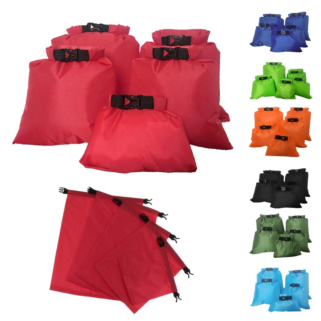 5 Sizes Set Waterproof Dry Bag Sack Storage Pack Camping Rafting pack Red