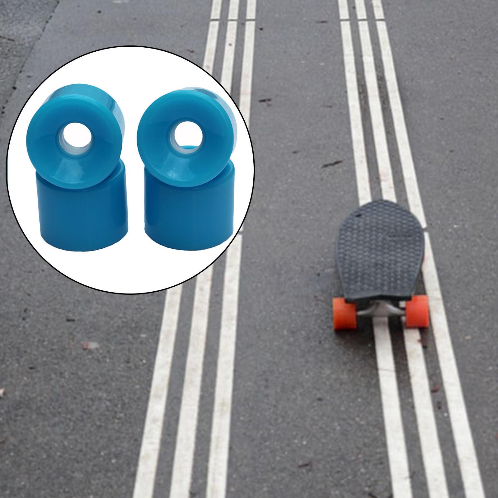 4x PU Skateboard Wheels Replacement Longboard Wheel Roller Casing