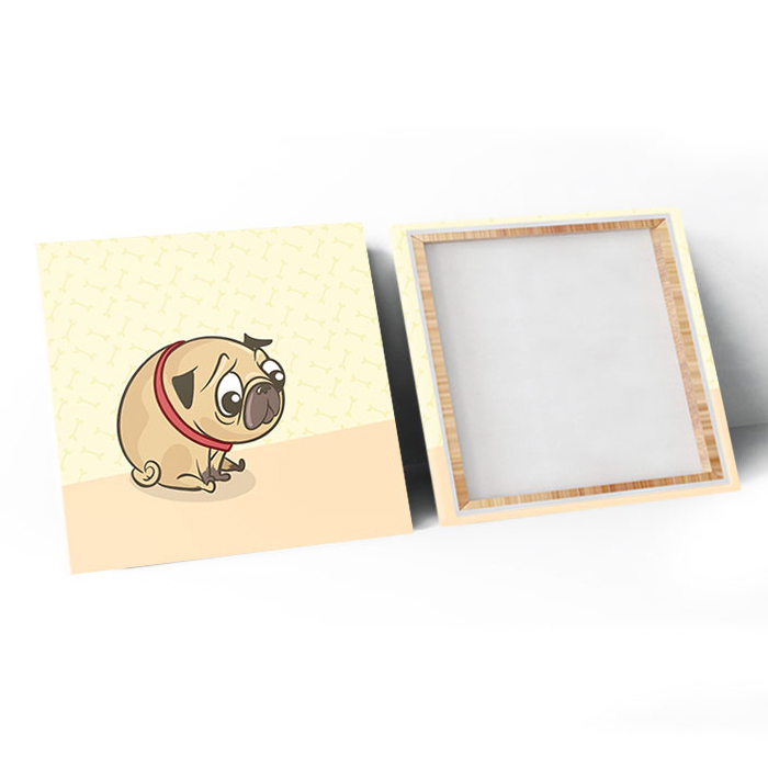 Tranh Canvas "Bữa Ăn Của Pug" - W132