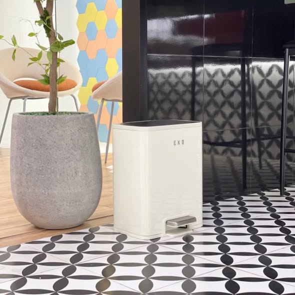 THÙNG RÁC CHỐNG BÁM VÂN TAY EKO MADISON EK9361 - 6L Hàng chính hãng