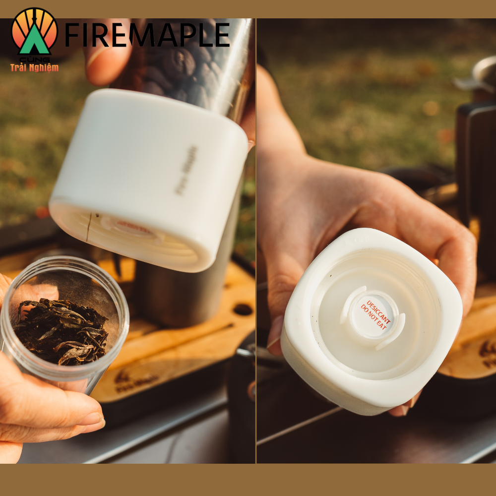CHÍNH HÃNG Hộp Đựng Trà Tea Firemaple 2 màu nhỏ gọn tiện lợi cho du lịch cắm trại 90g FMT-01