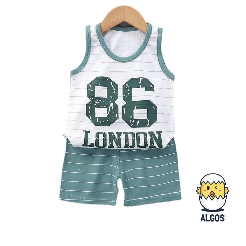 Bộ quần áo bé trai - Bộ London - Cotton 100% thoáng mát thấm hút mồ hôi an toàn cho bé