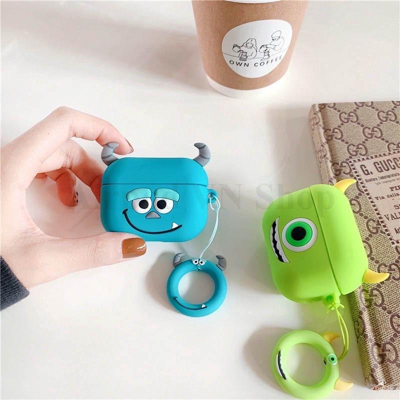 Bao Case Ốp dành cho airpod pro Mike & Sully silicon 3D cao cấp