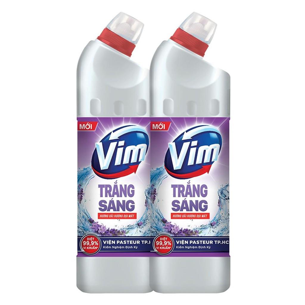 Nước Rửa Bồn Cầu Vim Trắng Sáng Diệt Vi Khuẩn - Trắng 880 ml