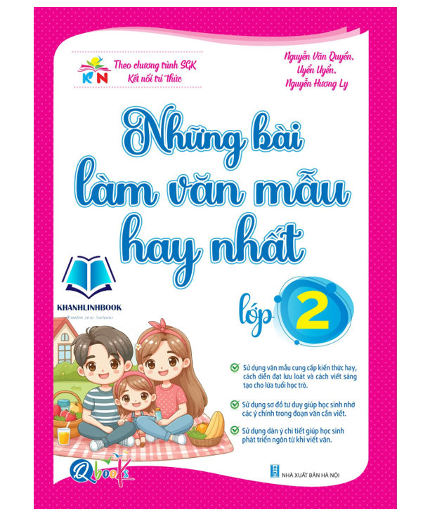 Sách - Những bài làm văn mẫu hay nhất lớp 2 ( kết nối )