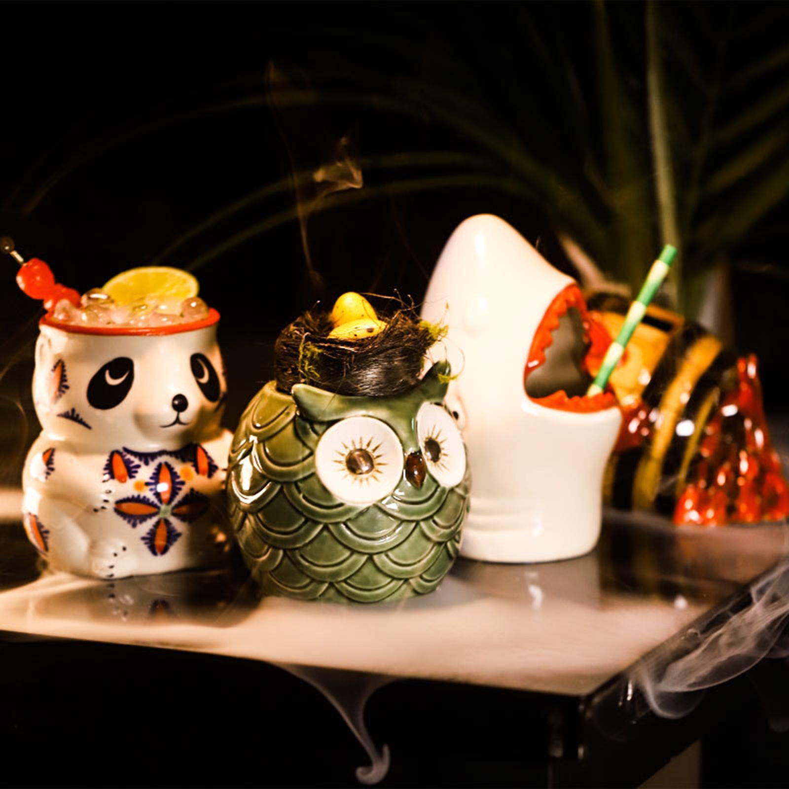 Ceramic Tiki Mug Cocktail Cup Animal Shape Professional