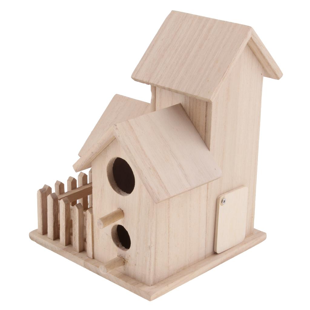 Bird House Nest Dox Wood Nest House Bird Box Wood Birdhouse Garden Decor