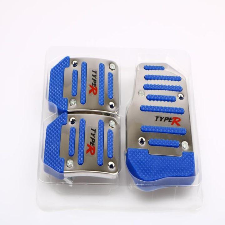 Ốp bọc chân phanh chân ga ô tô bảo vệ chống trượt cao cấp mẫu mới cho xe số sàn- số tự động
