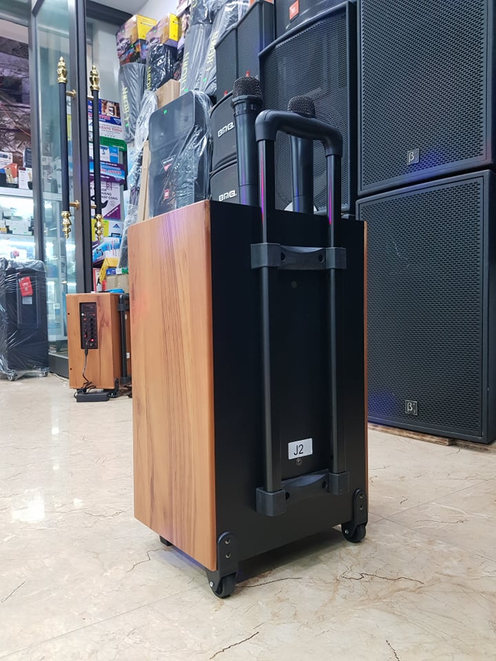 Loa kéo Karaoke Bluetooth JBZ J2: Bass 30, Có 2 Micro không dây đi kèm