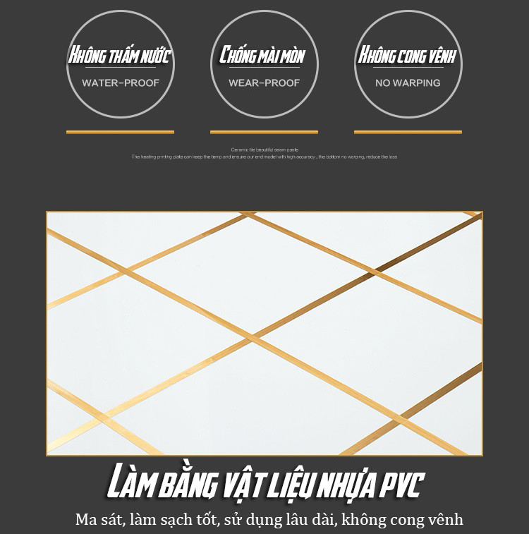 Cuộn Decal Dán Viền Gạch Tường Chống Thấm Nước 0,5cmx50m Cao Cấp