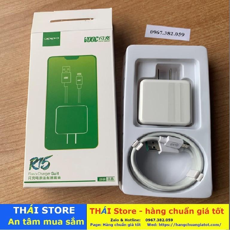 Bộ sạc Siêu nhanh dành cho OPPO R15 chính hãng, công suất 20W - VOOC 3.0, chân USB to Micro (mã SA08)- Bảo hành 6 tháng