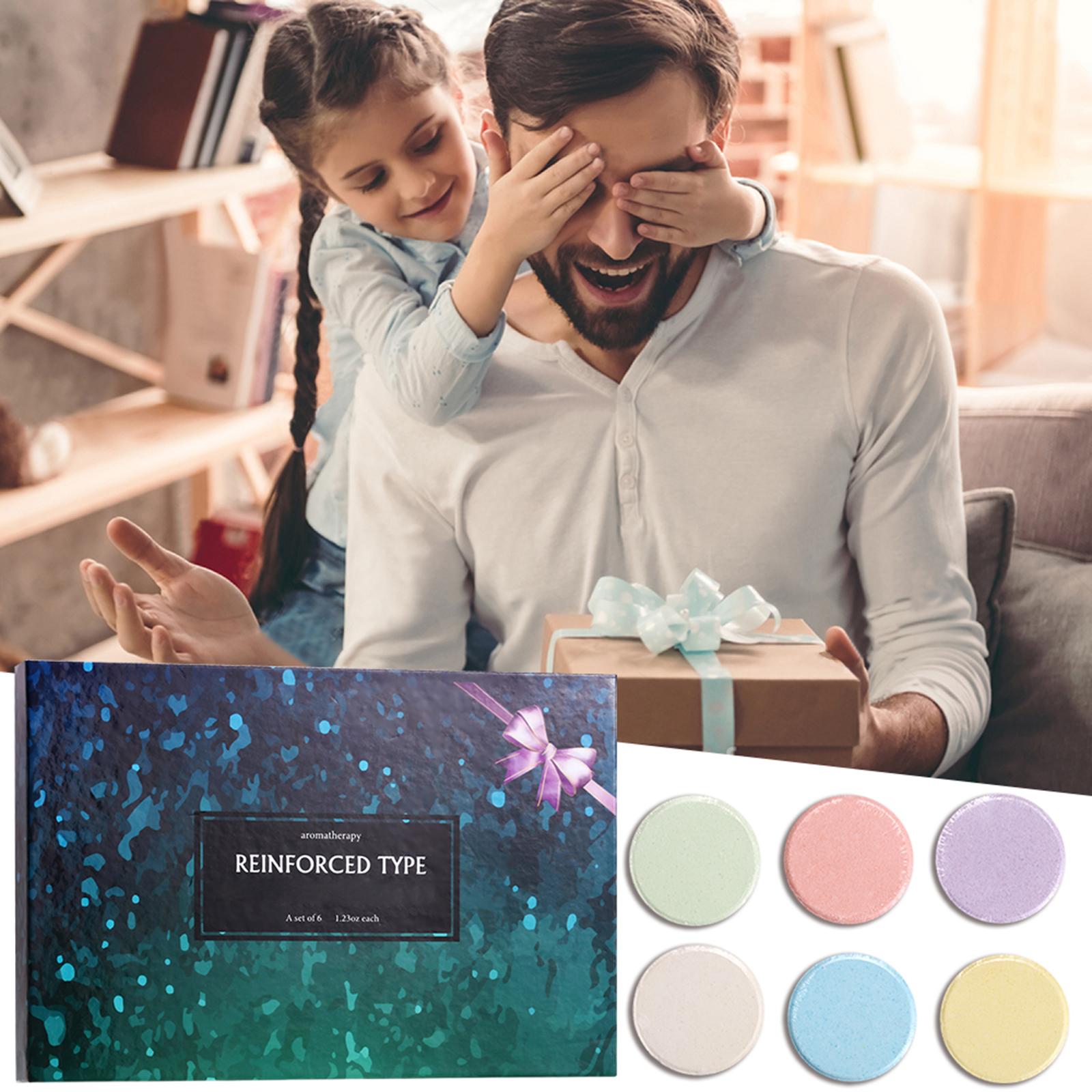 6PCS Aromatherapy 35g Bath Bombs Tablets Fragrance for Relaxation with Essential Oil for Home Spa