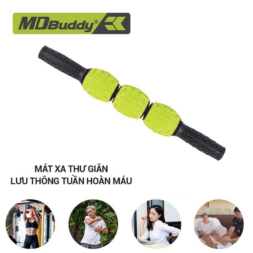 Dụng Cụ Massage Toàn thân, Làm Thon Gọn Bắp Chân Tay, Hỗ Trợ Mát Xa Giãn Cơ Chính Hãng MDBuddy