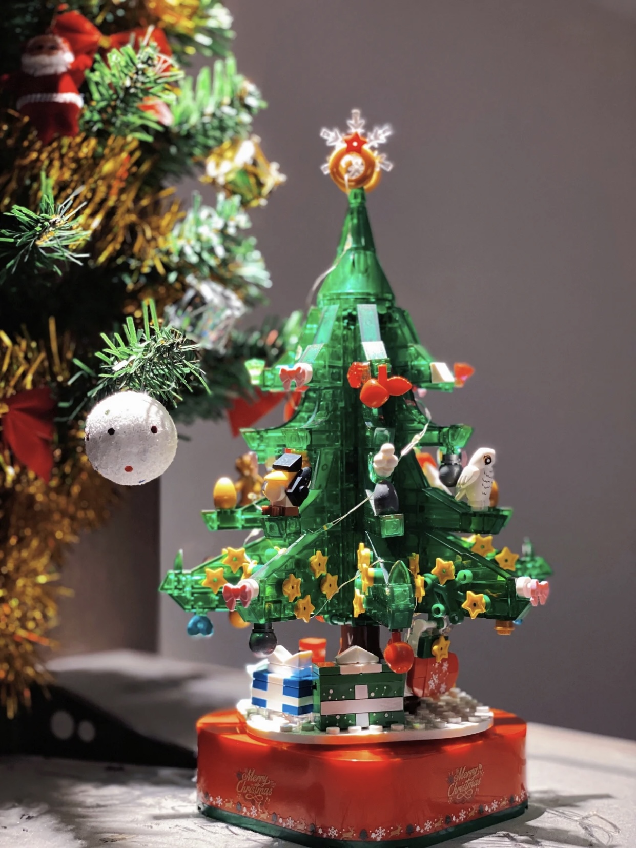 Đồ Chơi Lắp Ráp Mô Hình Hộp Nhạc Cây Thông Noel Xanh - PCS STORE