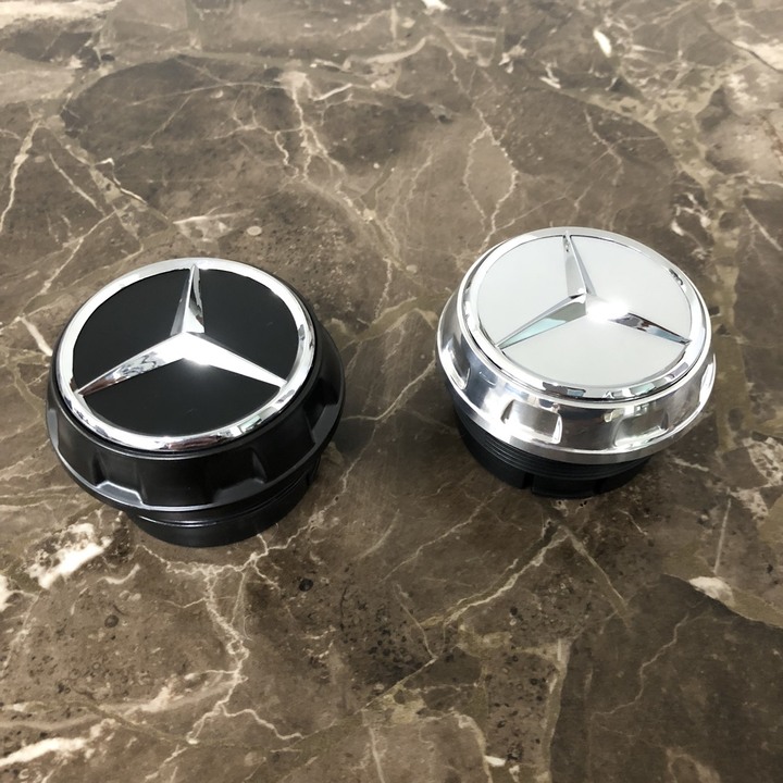 Logo chụp mâm, ốp lazang bánh xe ô tô Maybach TY-165 - Chất liệu hợp kim nhôm cao cấp