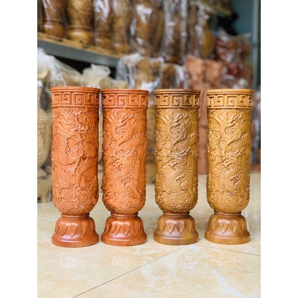 Ống căm nhang gỗ Hương. Bách xanh