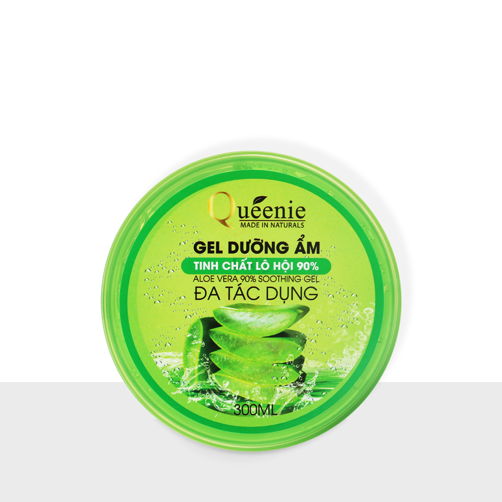 GEL DƯỠNG ẨM 90% TINH CHẤT LÔ HỘI BỔ SUNG COLLAGEN QUEENIE 300ML - MỸ PHẨM HÀN QUỐC