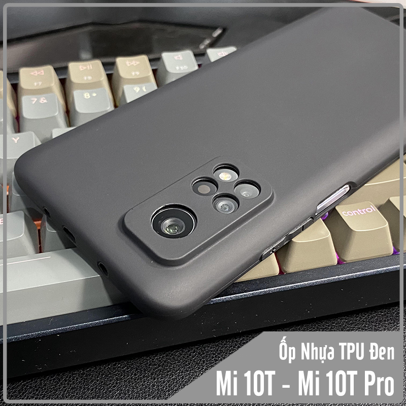 Ốp lưng cho Xiaomi Mi 10T - Mi 10T Pro 5G nhựa dẻo TPU Đen - che camera