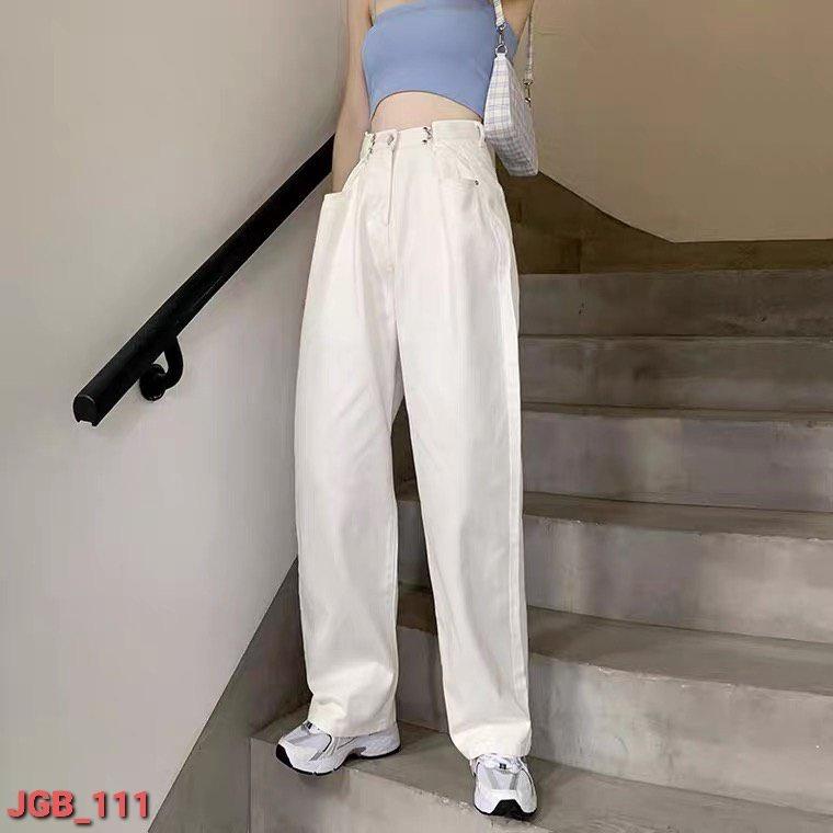 Quần jeans ống rộng gài eo Ulzzang Unisex Kanimi - QJ01