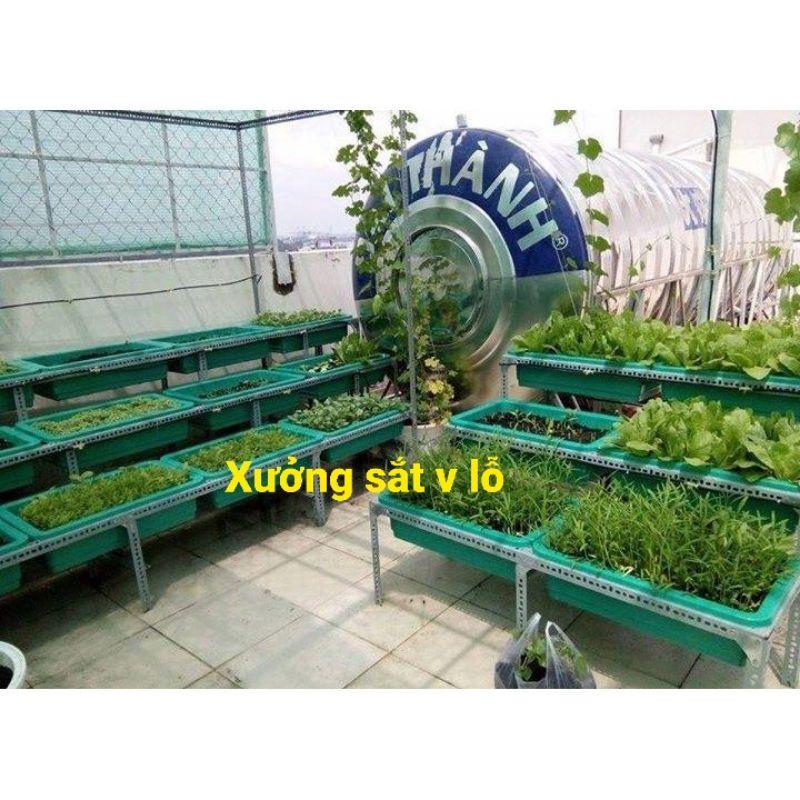 Kệ trồng rau Thông Minh 4 tầng 8 khay nhựa đa năng
