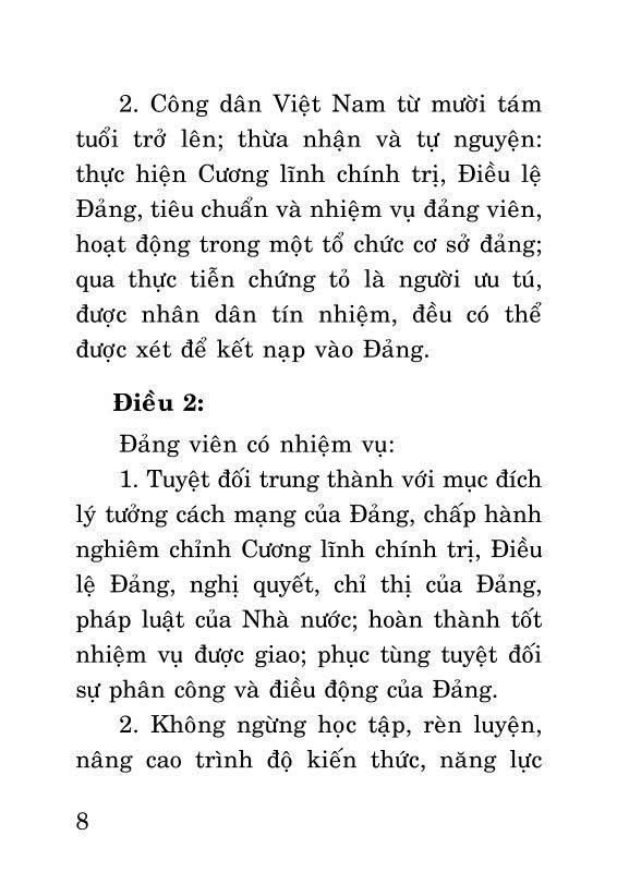 Điều lệ Đảng Cộng sản Việt Nam