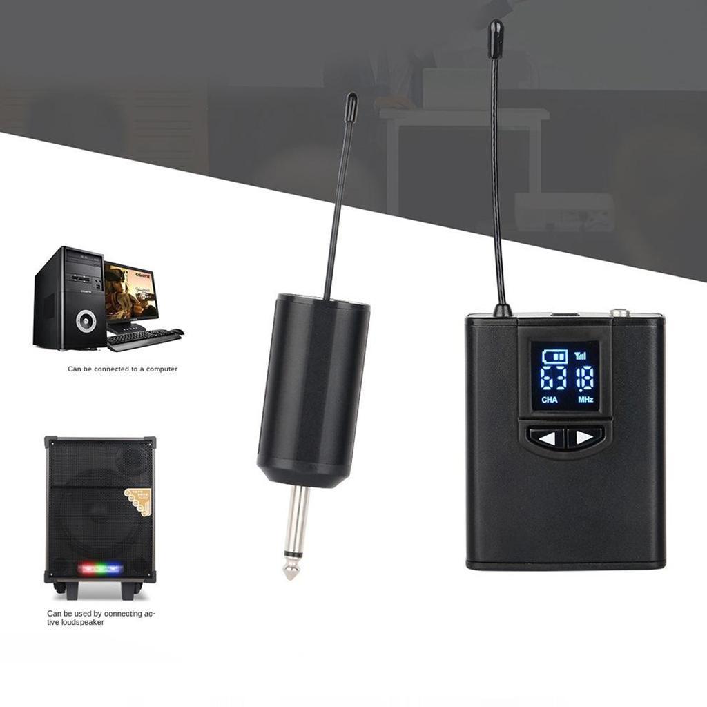 UHF Wireless Headset Lavalier Microphone Lapel Mic For Teacher Speech Interview