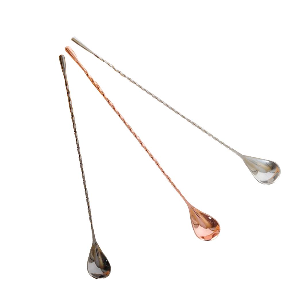 Long Handle Iced Tea Spoon Coffee Spoon Ice Cream Spoon Stainless Steel Cocktail Stirring Spoons