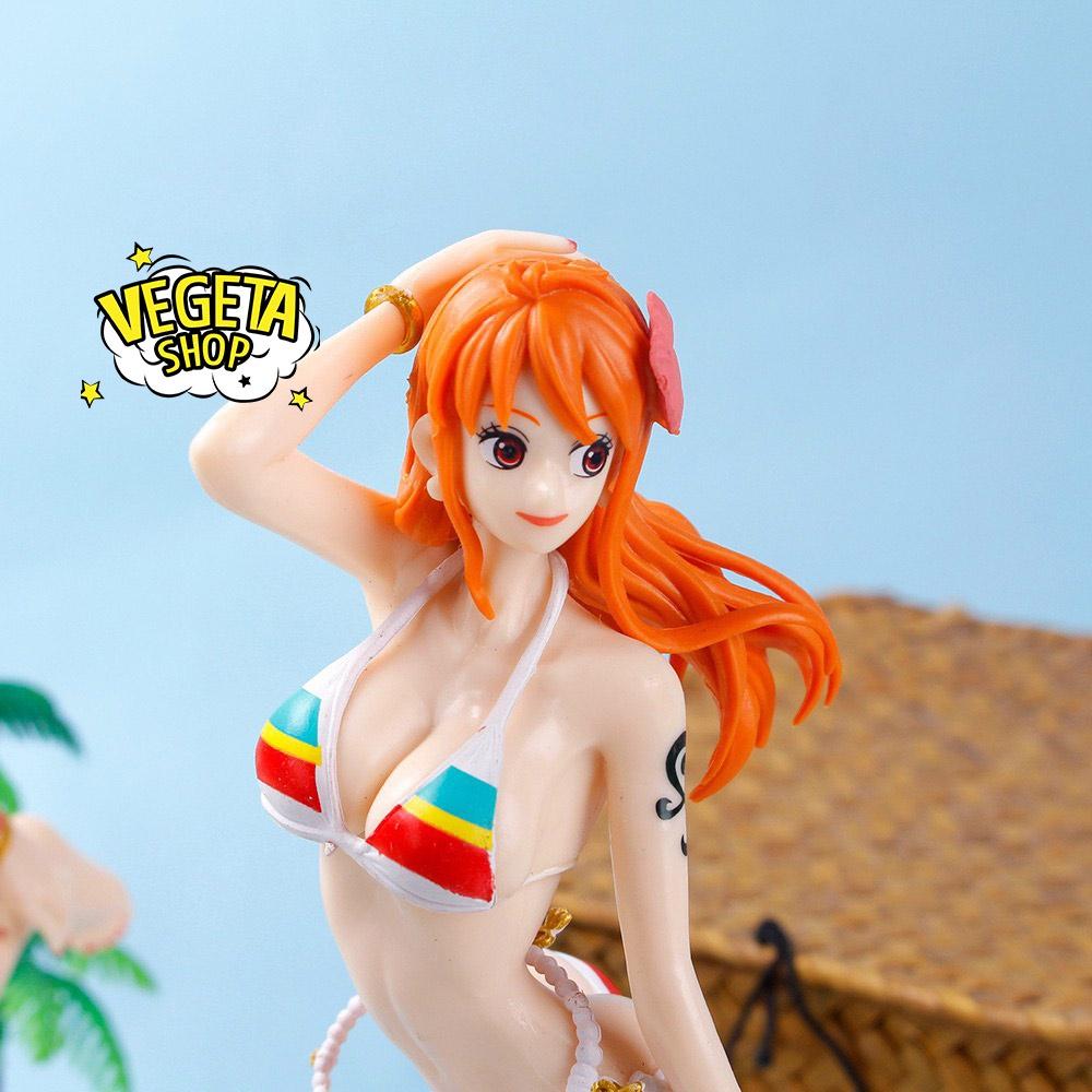 Mô hình One Piece - Nami sexy quyến rũ xinh đẹp dễ thương tạo dáng bãi biển - Cao 24cm