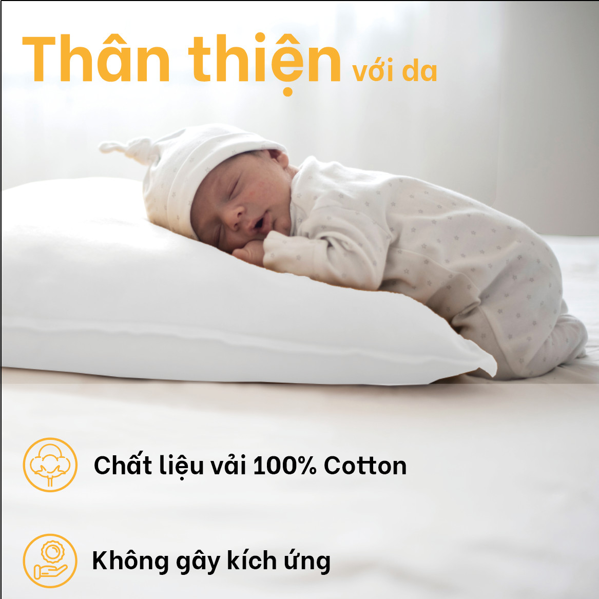 Gối khách sạn 5 sao - Gối bông Microfiber siêu mềm - Gối lông vũ nhân tạo cao cấp - Kích thước 60 x 80 cm - Gối chống mỏi cổ mỏi vai gáy